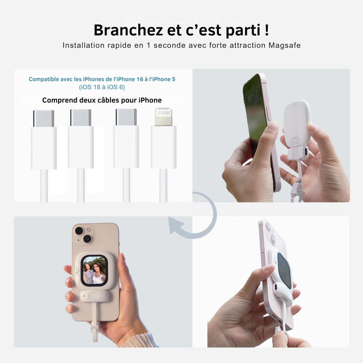 nouveauté mini écran magnétique amoled pour selfie iphone nouveauté mini écran magnétique amoled pour selfie iphone