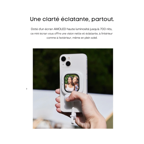 l’outil pro ultime pour se filmer avec la caméra arrière – mini écran magnétique pour selfie