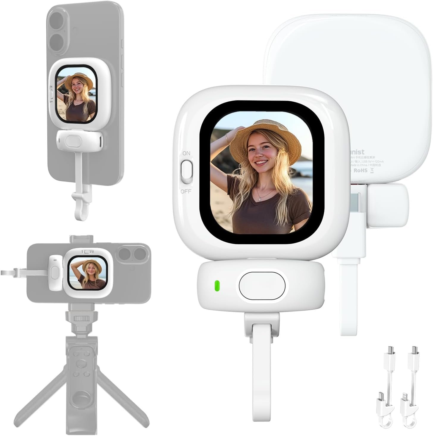nouveauté mini écran magnétique amoled pour selfie iphone nouveauté mini écran magnétique amoled pour selfie iphone