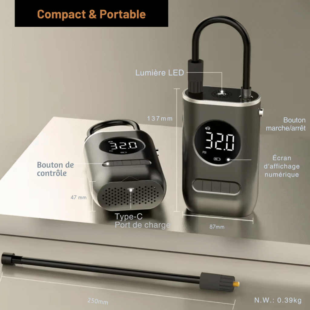 display gonfleur mobile