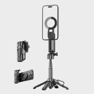 perche à selfie magnétique 3 en 1 avec trépied extensible