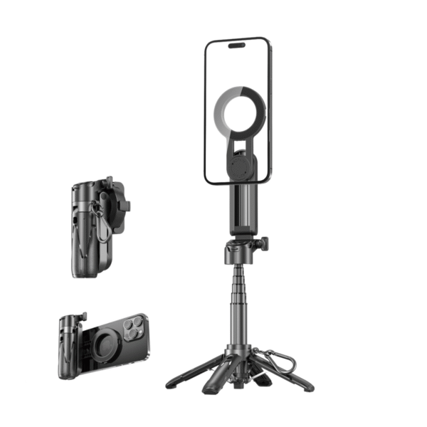 l’incontournable pour votre smartphone : trépied smartphone multifonction pliable avec perche à selfie aimantée