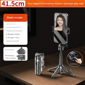 l’essentiel pour capturer vos moments : trépied smartphone pliable 3 en 1 avec perche à selfie et support standard