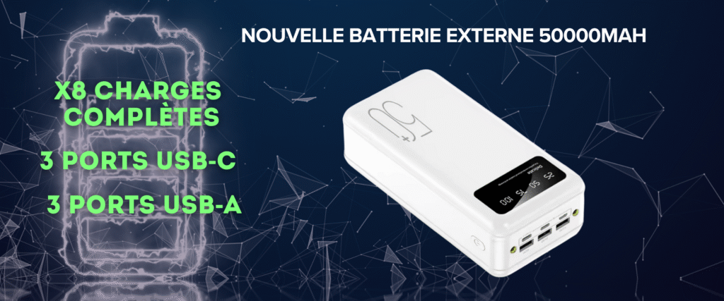 batterie externe 50000mah banniere