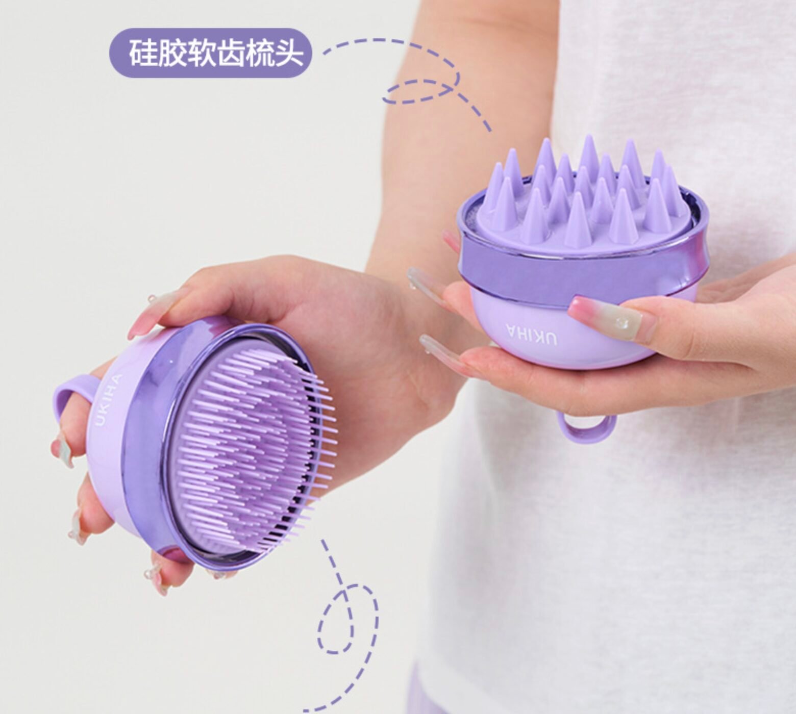 Brosse massage cuir chevelu Envihair